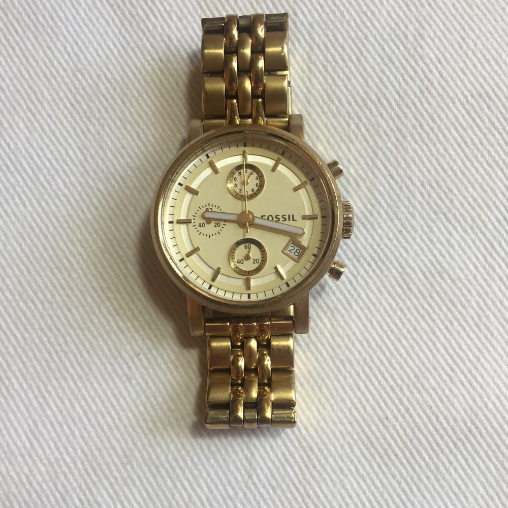 Fossil Gold Accent Watch